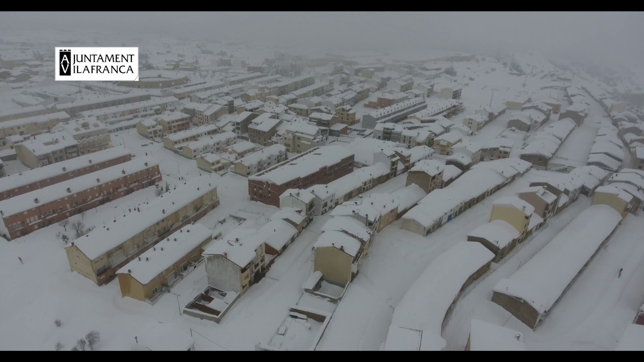 Temporal de nieve en Vilafranca del Cid | Enero de 2017