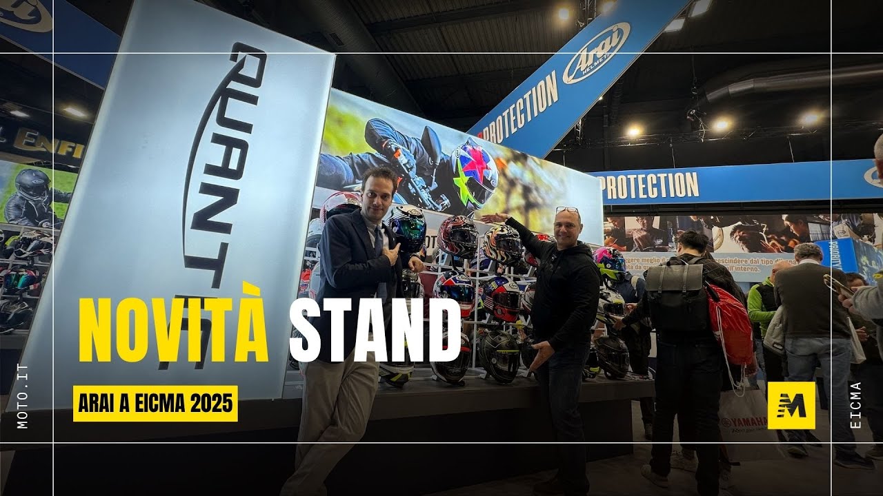 Caschi ARAI a EICMA 2025: novit&agrave; tecniche e nuove colorazioni