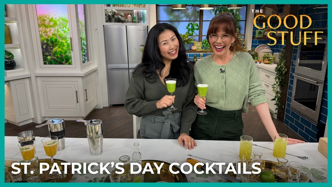 St. Patrick’s Day Emerald Cocktails |The Good Stuff with Mary Berg