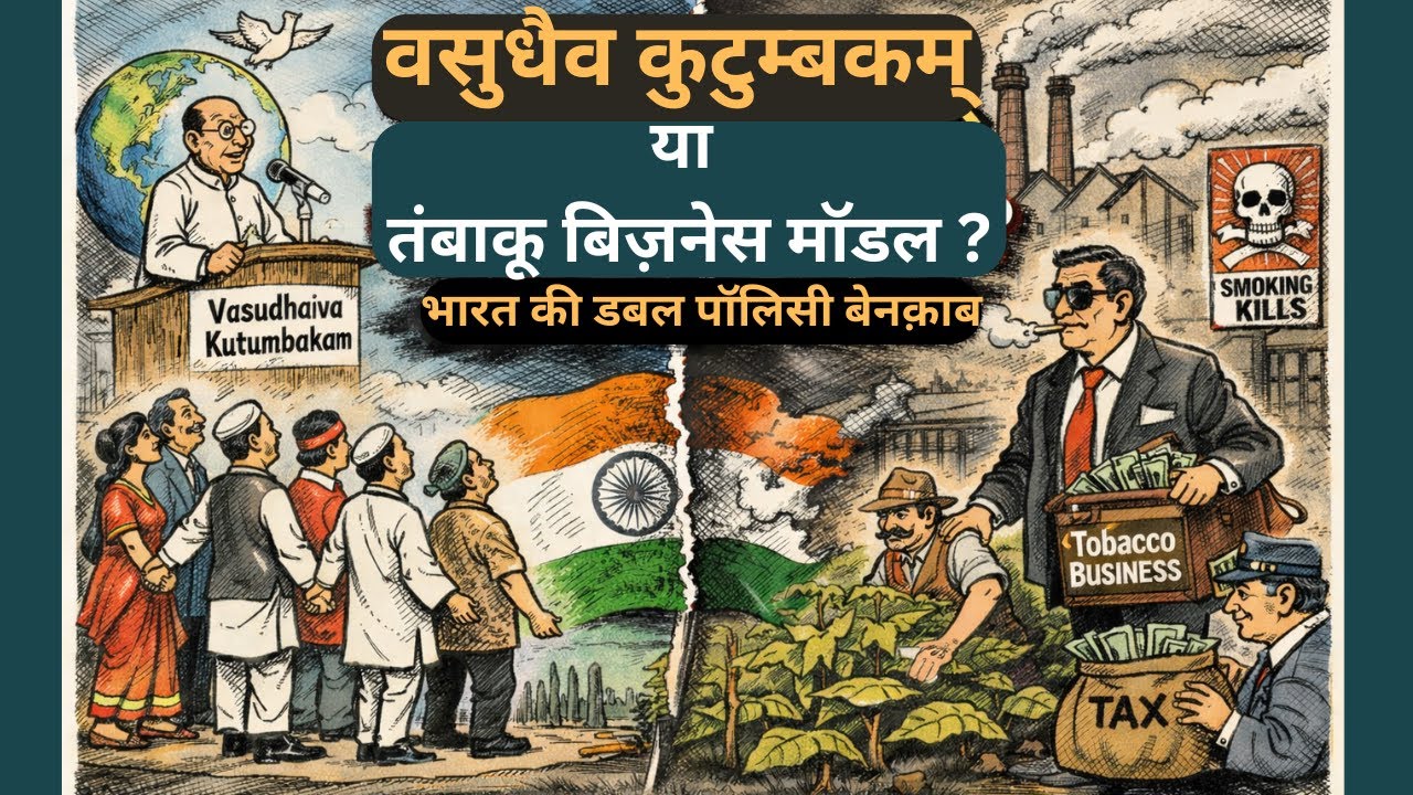 वसुधैव कुटुम्बकम् या तंबाकू बिज़नेस मॉडल? 🚬🌍भारत की डबल पॉलिसी बेनक़ाब |  Ethics vs Ground Reality