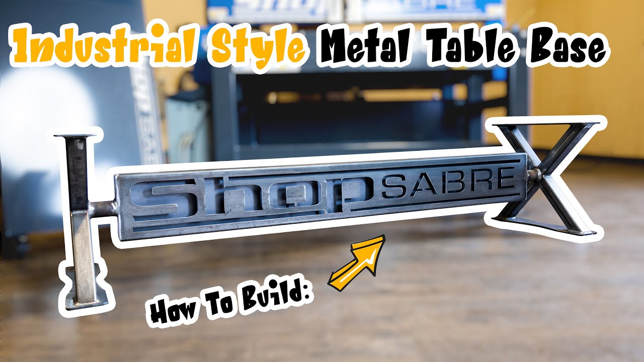 Industrial Style Metal Table Base - Live Edge Table CNC Plasma