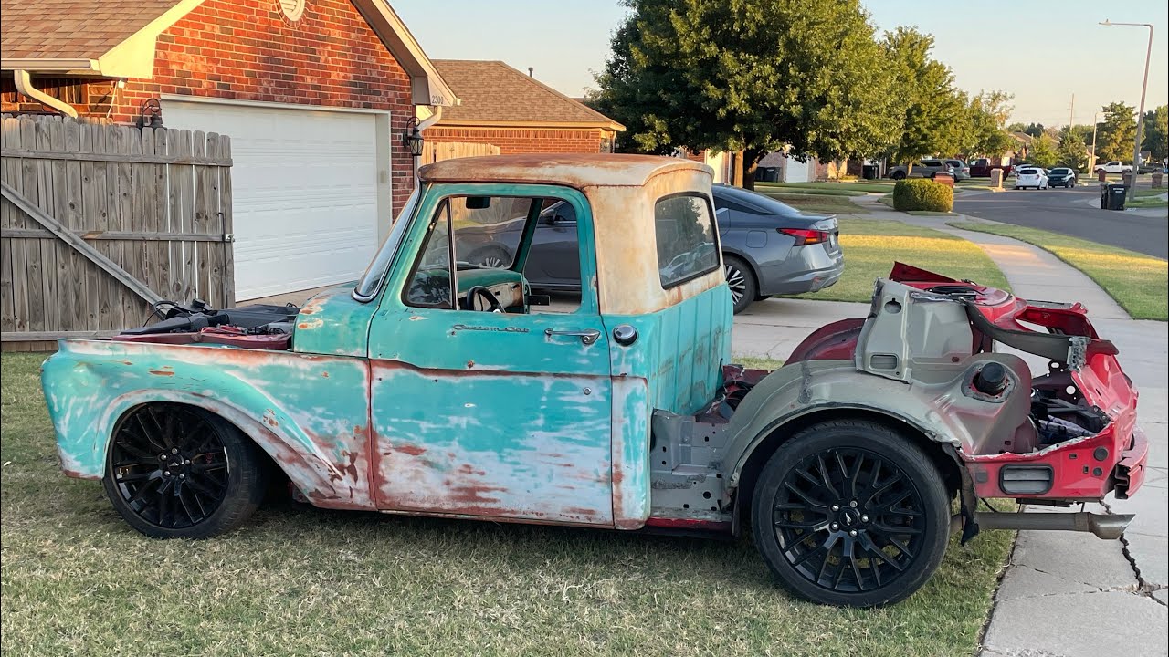 Factory Fresh Inspired 1962 F100/ 2016 Mustang GT Body Swap - Ep.1