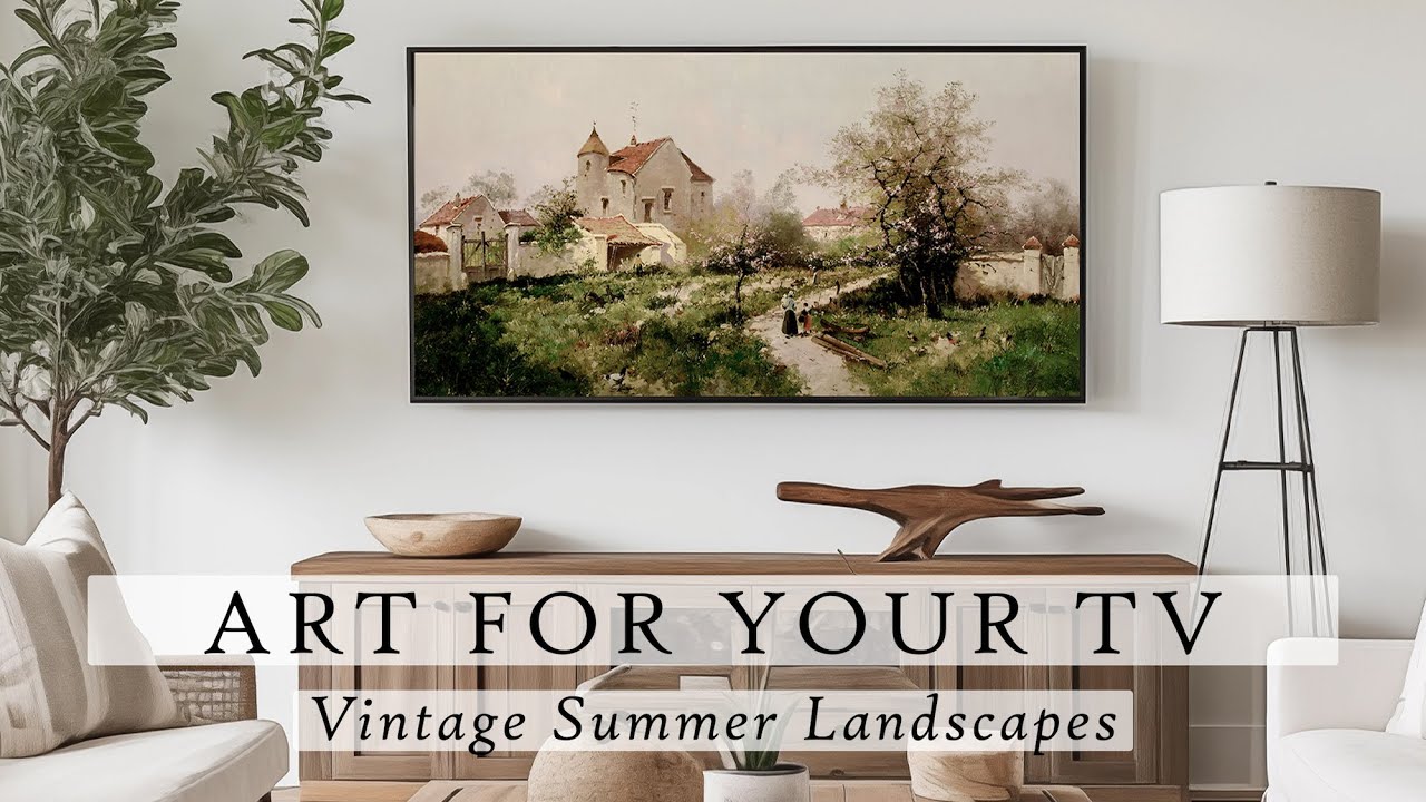 Vintage Summer Landscapes Art For Your TV | Vintage Art Slideshow For Your TV | TV Art | 4K | 6 Hrs
