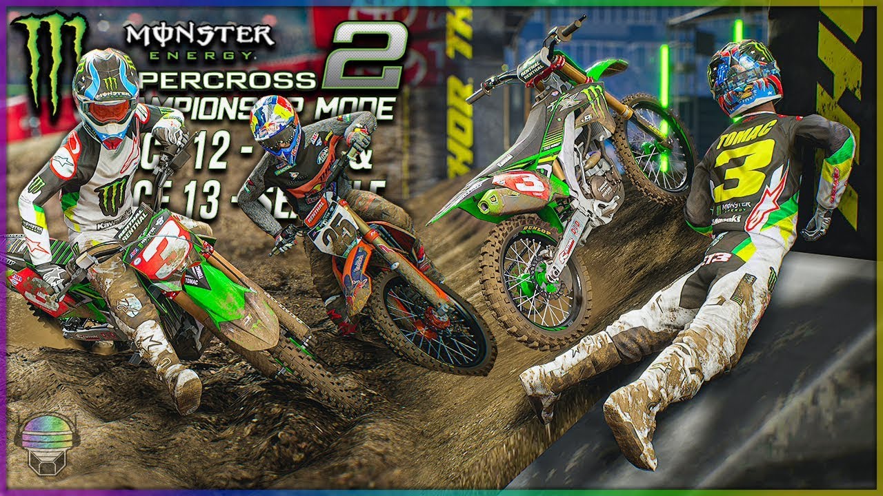 Face First Doubleheader! | Race 12 & 13 | Monster Energy 2 Championship Mode