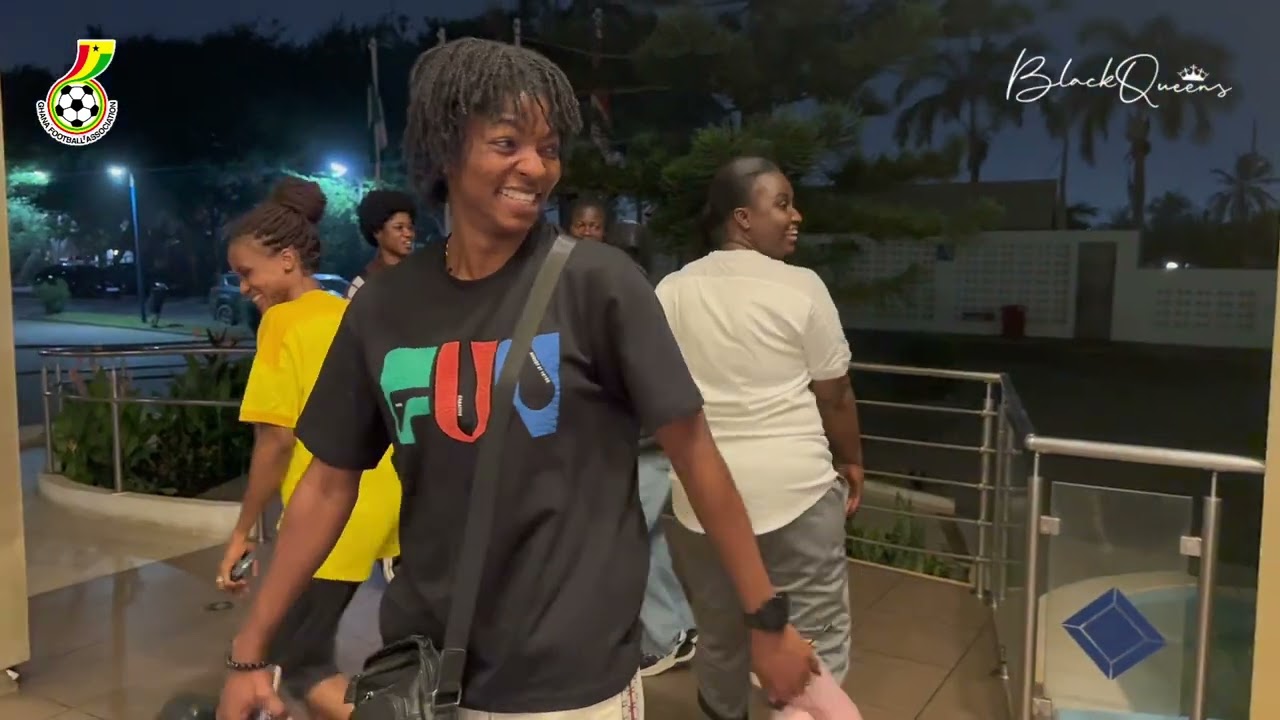 BLACK QUEENS ARRIVAL IN CAMP AHEAD OF ZAMBIA CLASH
