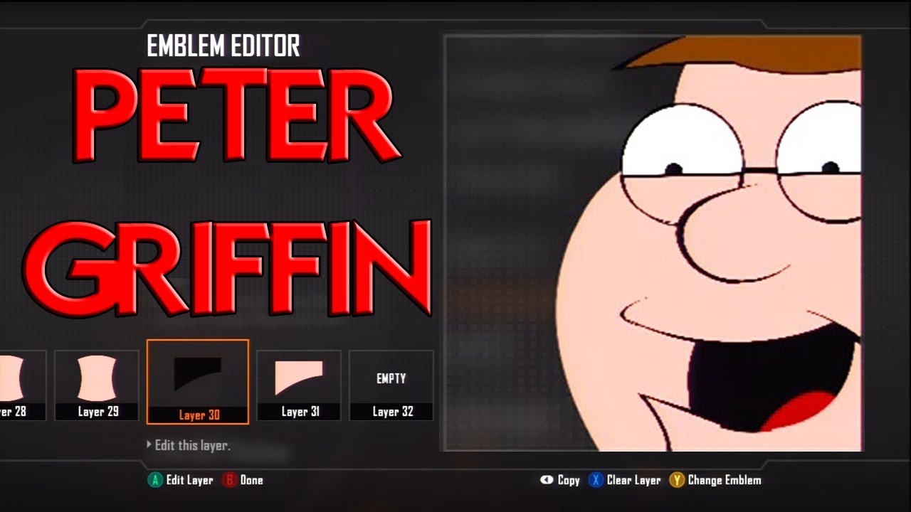 Black Ops 2 - Peter Griffin Family Guy - Emblem Tutorial