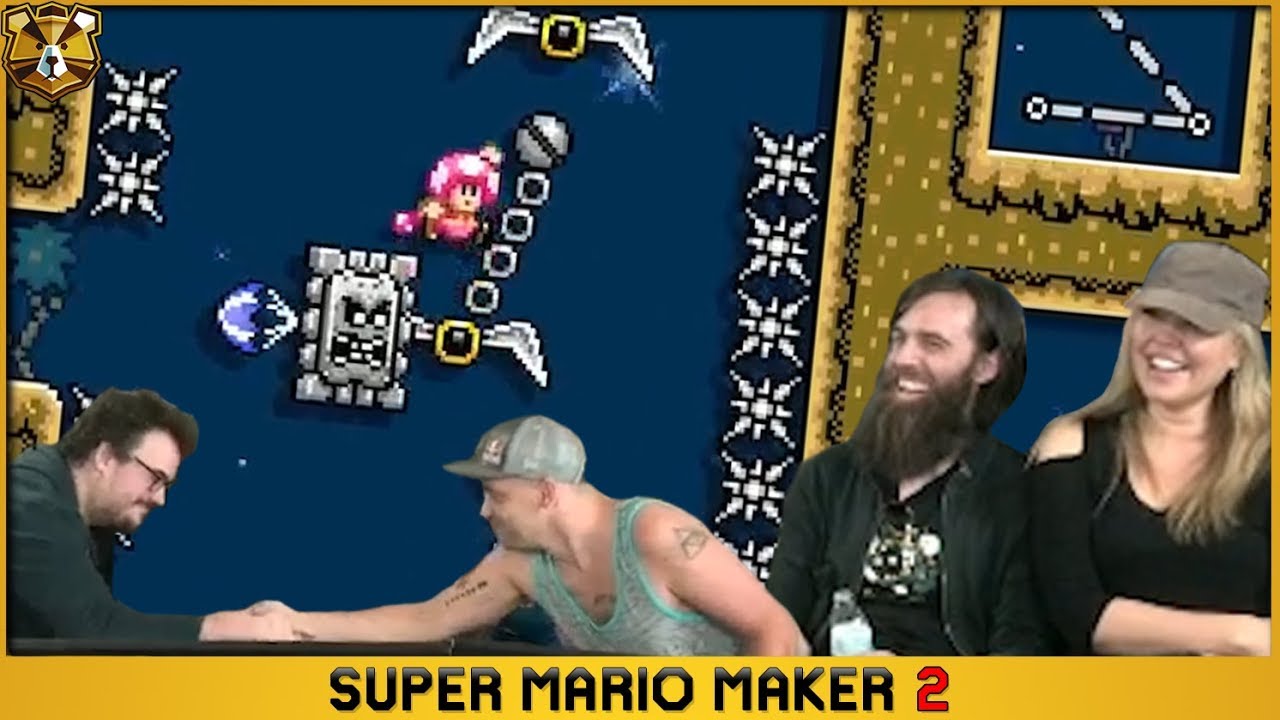 Mario Maker 2: Barb Vs Poo! Ryukahr Plus Tammy 2P1C! Mario Masters Colosseum 3