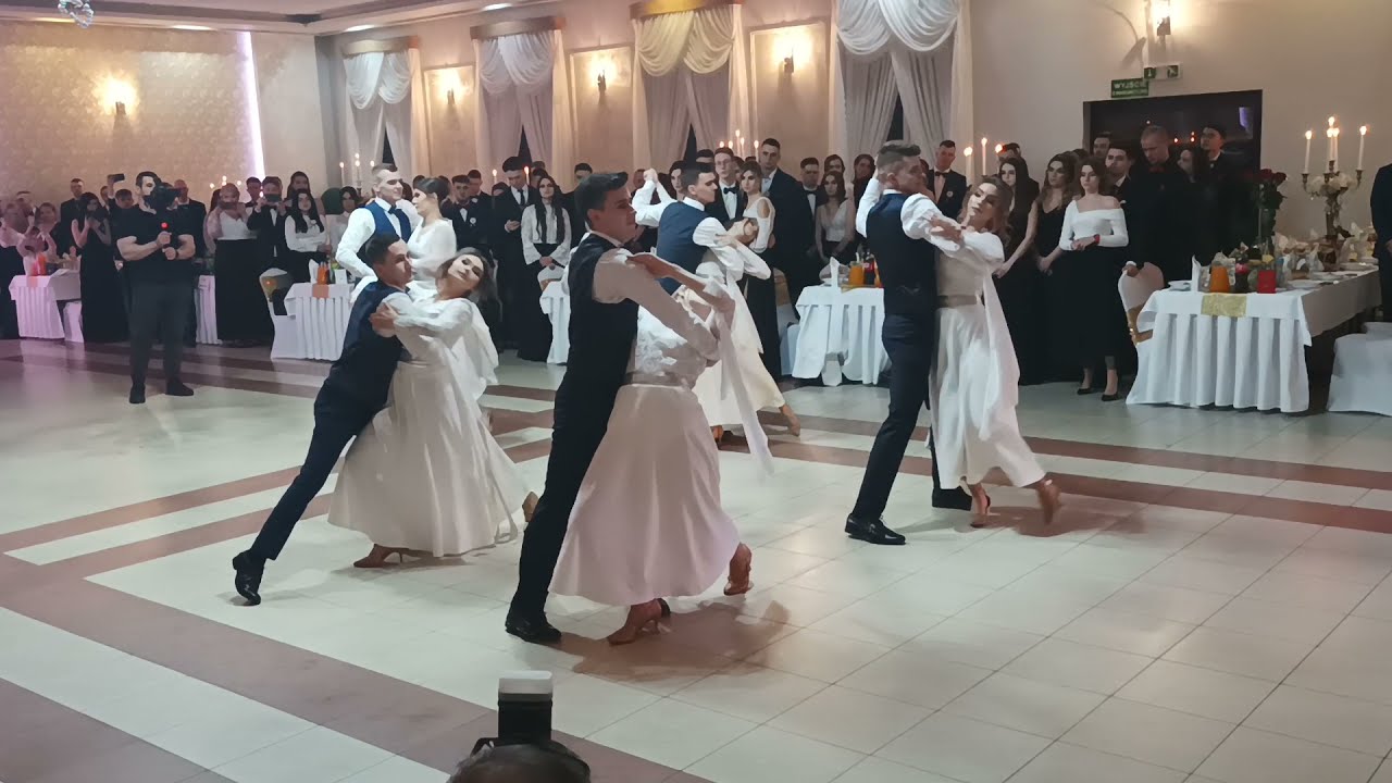 Walc wiedeński Studniówka ZS4 Mława Kamil Bednarek Tęskniąc