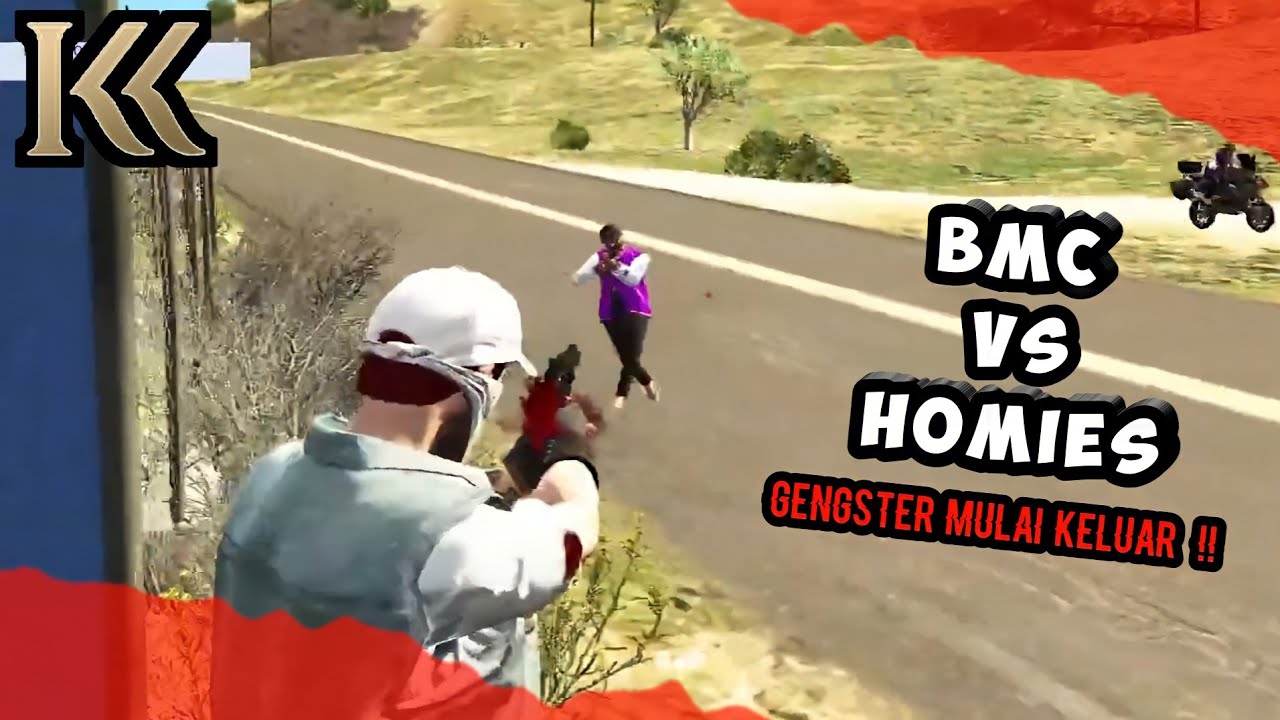 GTA 5 ROLEPLAY / BMC VS HOMIES, SANG GENGSTER MENDOMINASI ‼️