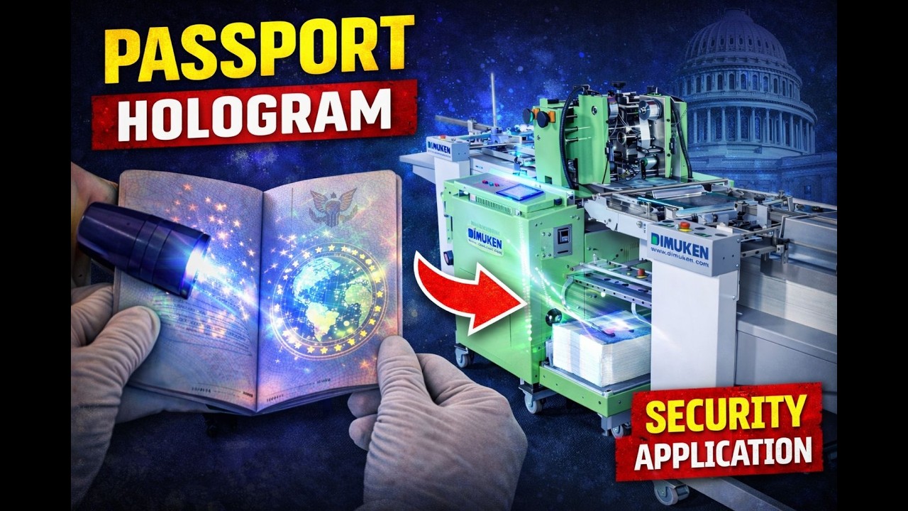 Hologram Applicator Machine for Polycarbonate Passports