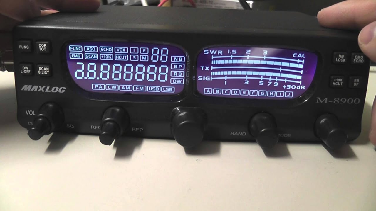 Maxlog M-8900 Compact 10 11 12 Meter Export CB Radio