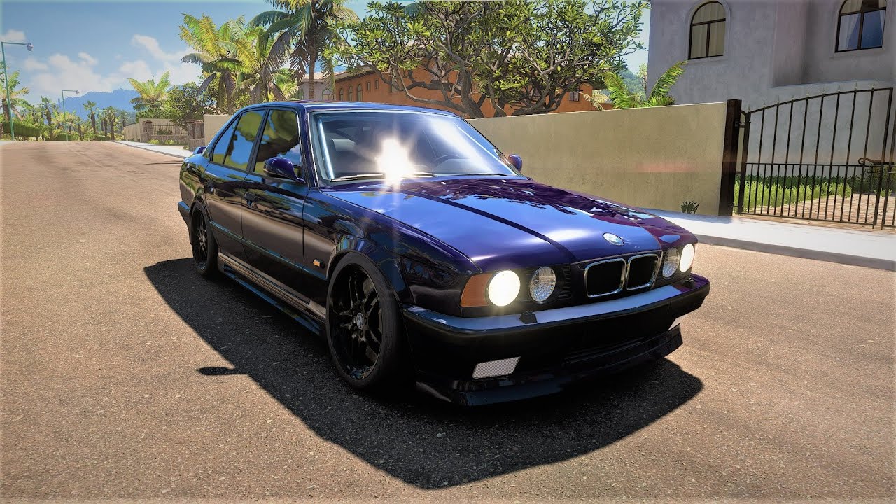 Forza Horizon 5 BMW E34 FORZAVISTA+TUNING (Steering Wheel + Shifter) Gameplay- 4K PC