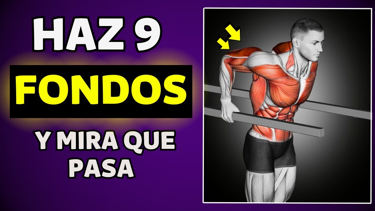 🔥9+1 FONDOS en BARRAS PARALELAS para TRICEPS pueden cambiar tu CUERPO POR COMPLETO