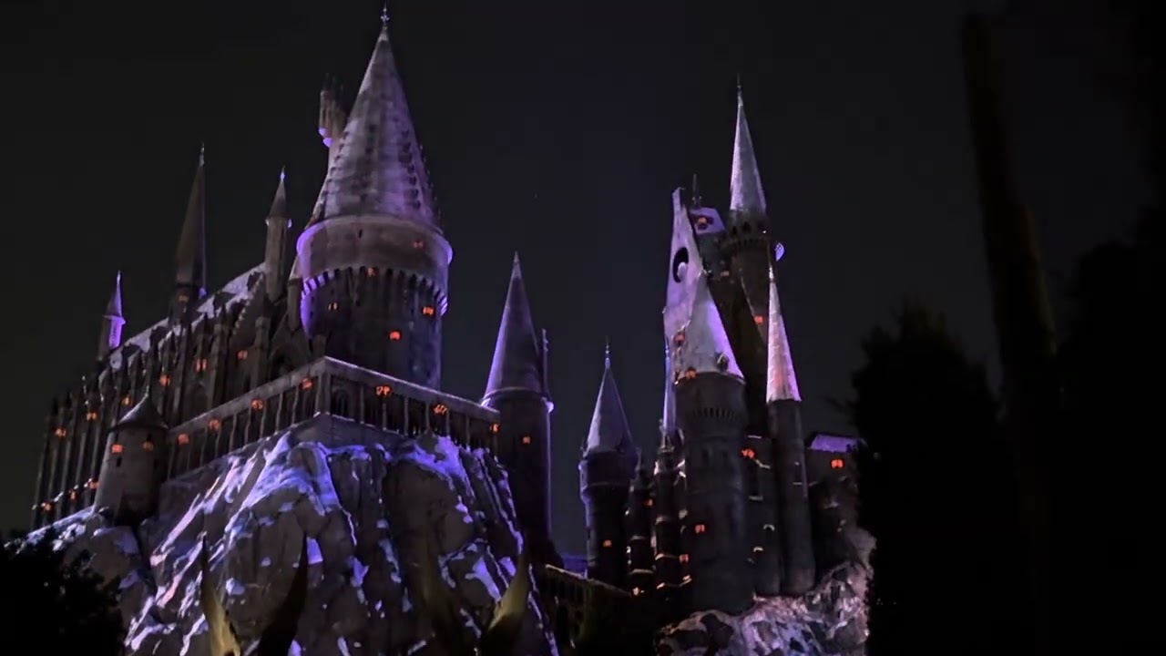 Magic of Christmas Hogwarts castle light show November 2025