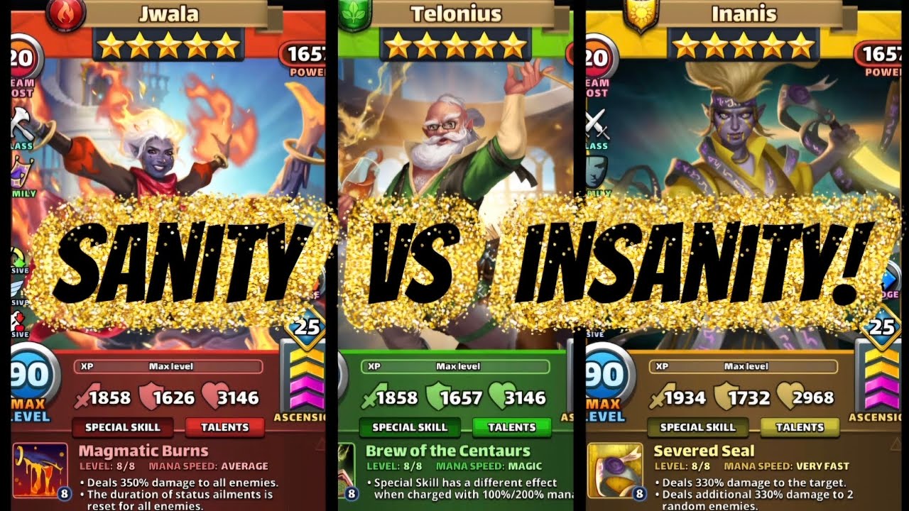 Кто самая сумасшедшая девчонка в Empires and Puzzles?! JWALA против INANIS, кто победит? И теперь...