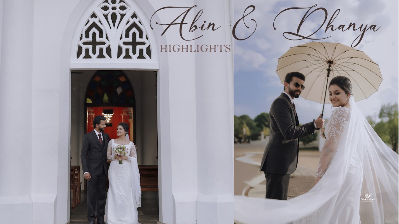 Abin & Dhanya | Christian Wedding Highlights | A Beautiful Journey Begins ❤️
