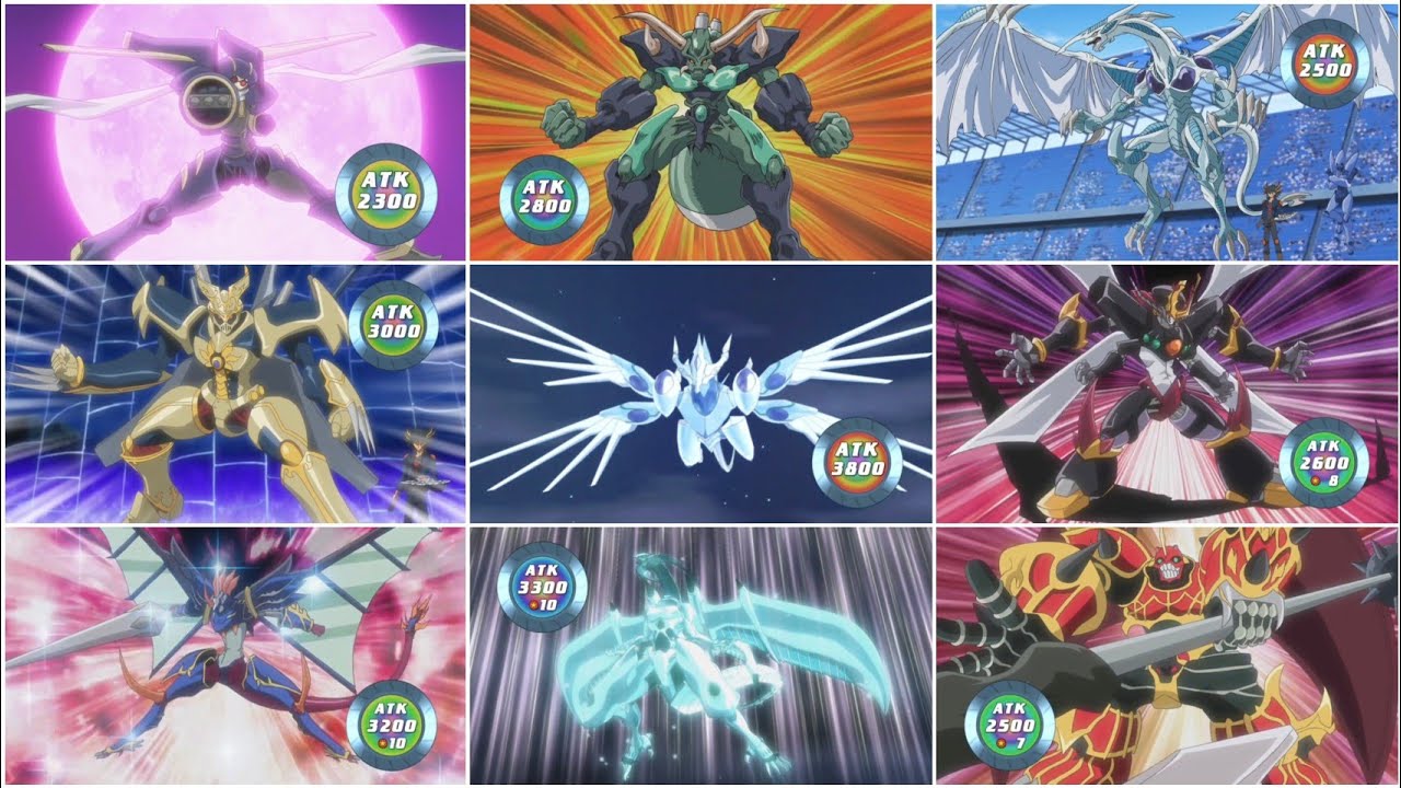 All of Yusei's Extra Deck Summons in Yu-Gi-Oh! 5D's (Subbed)