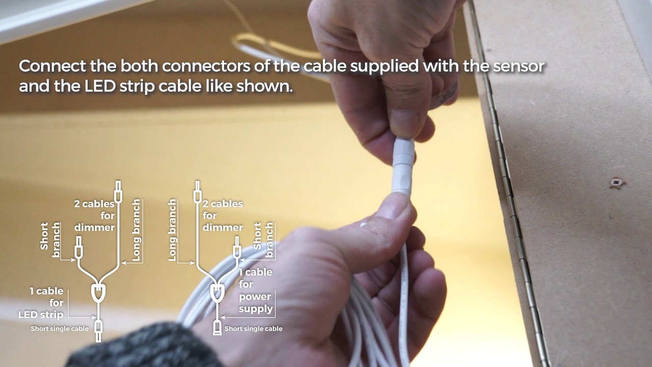 Dimbare sensor voor trapverlichting ledstrip