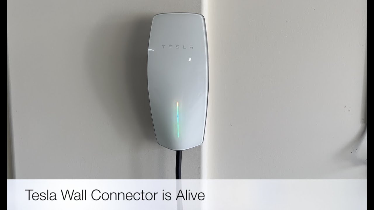 Tesla Gen 3 Wall Connector Installed