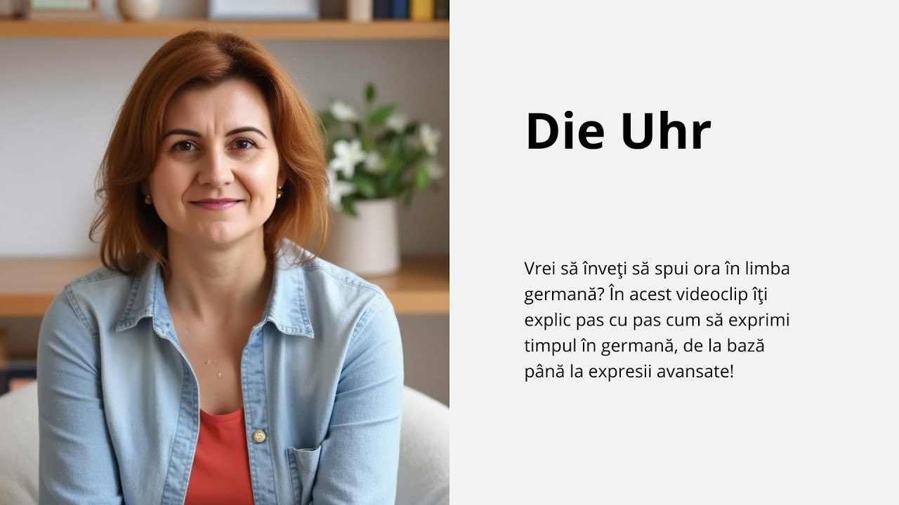 CUM SPUI ORA ÎN GERMANĂ | Lecție Completă pentru Începători | Uhrzeit auf Deutsch