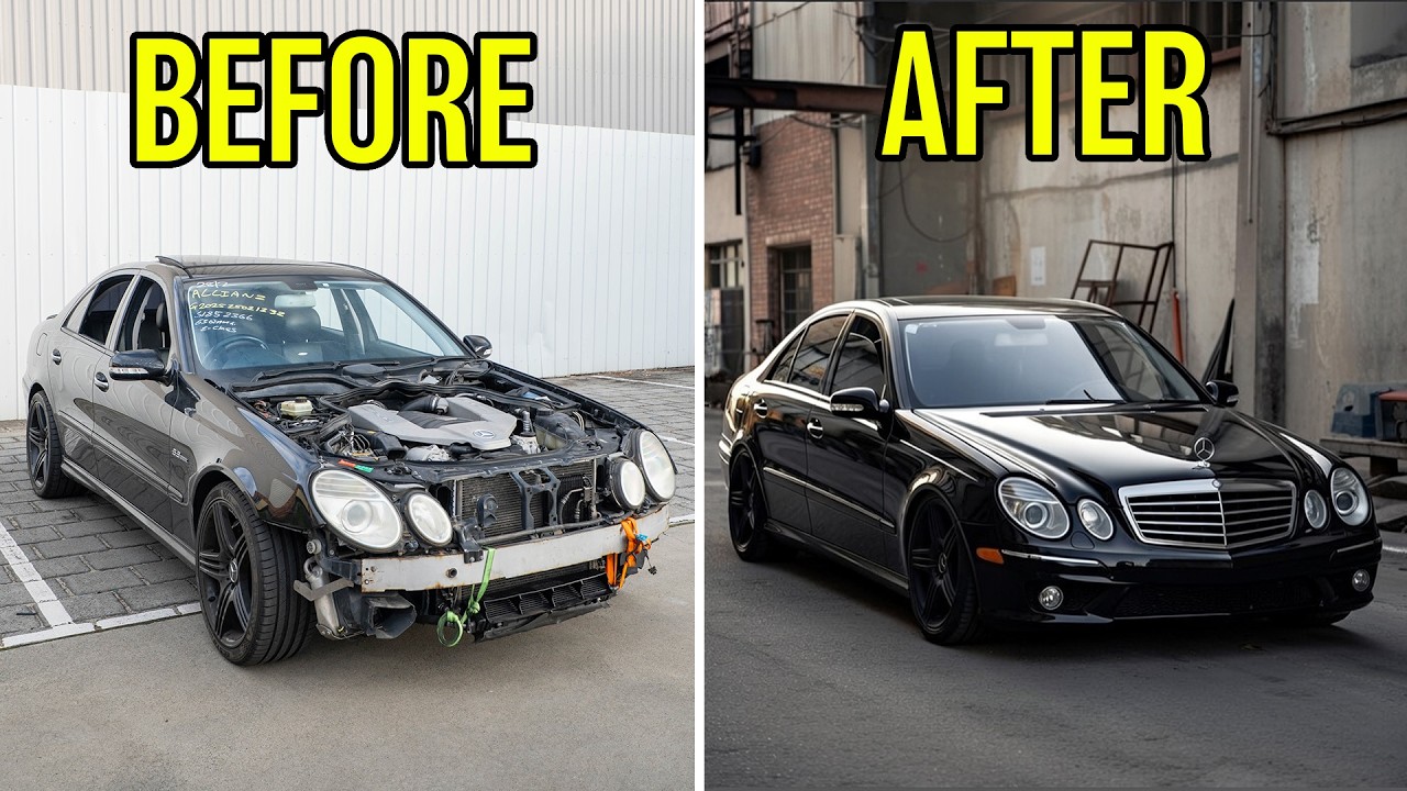 FULL BUILD - REBUILDING A RARE CRASHED DAMAGED 6.2L V8 MERCEDES
