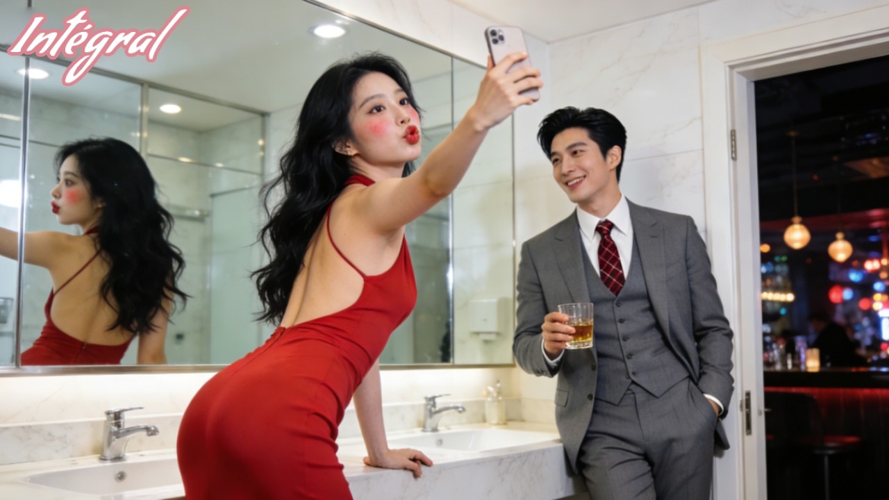Ivre,elle fait des poses sexy devant miroir—le PDG observe et tombe amoureux de son côté mignon!