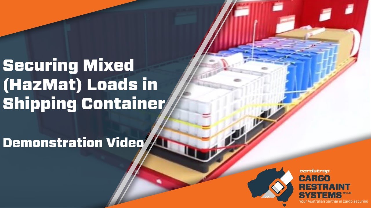 Securing a Mixed HazMat Load in a Shipping Container
