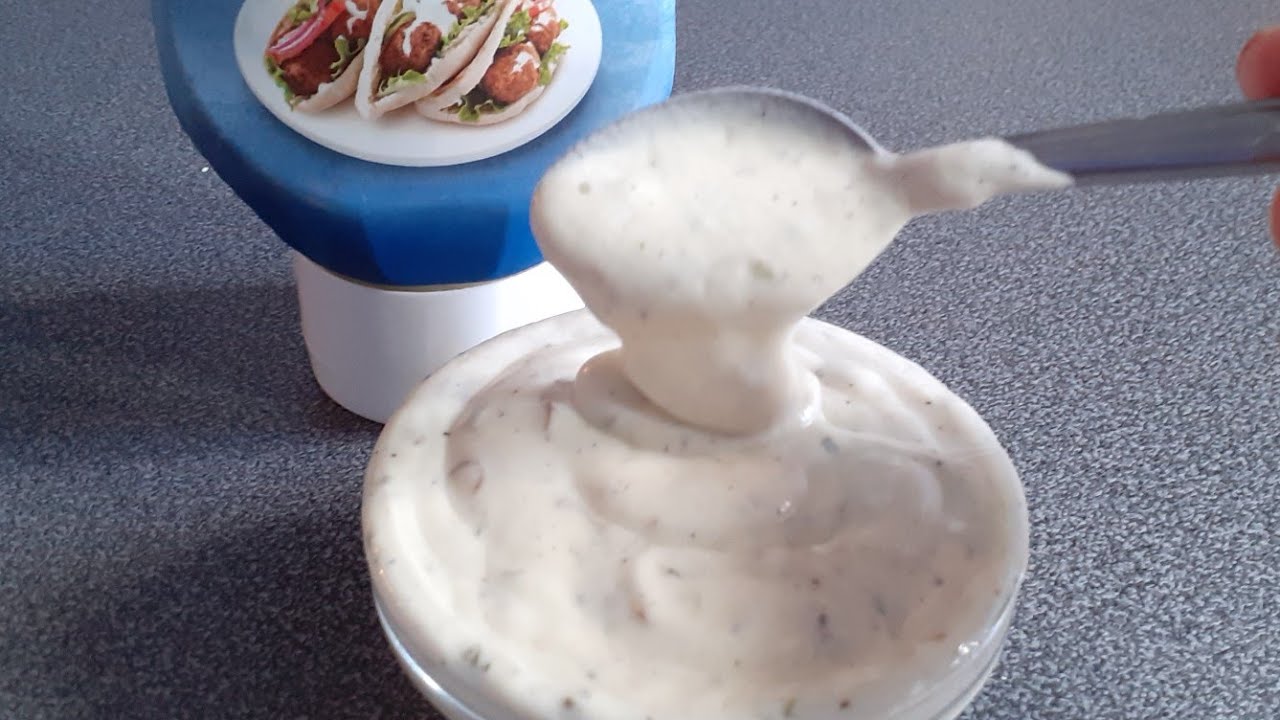 صلصة الياغورت الطبيعي بديلة المايونيز 👌ترافق الشاورما🌮🌯 والبيتزا 🍕والسلطات🥗