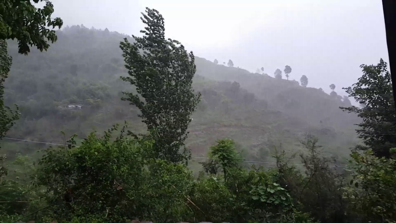 Rain in bagh azad kashmir pakistan