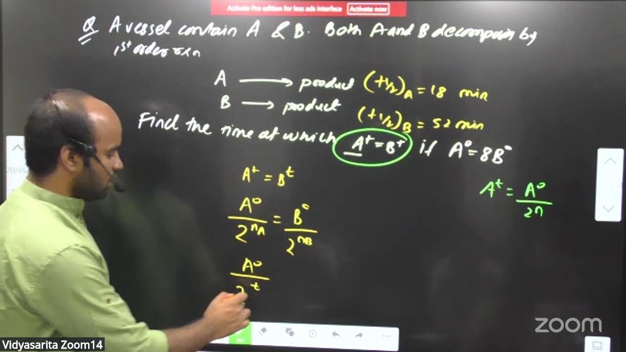Chemical Kinetics L-14 - 14-02-26 | Sonu Sir | Chemistry 11th B6 JEE- NEET | VSA