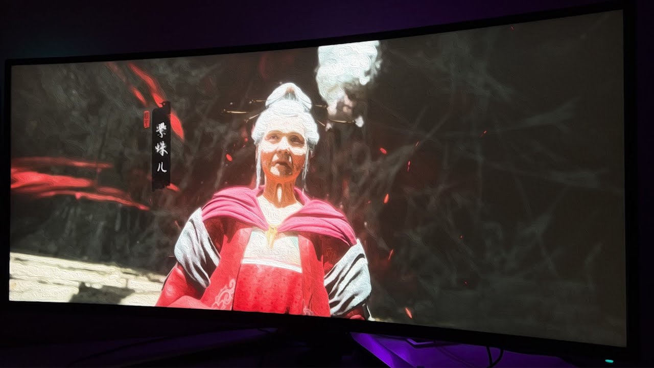 Black Myth: Wukong looks INCREDIBLE on this 38 Inch Alienware Ultrawide Monitor - 144fps 1080p