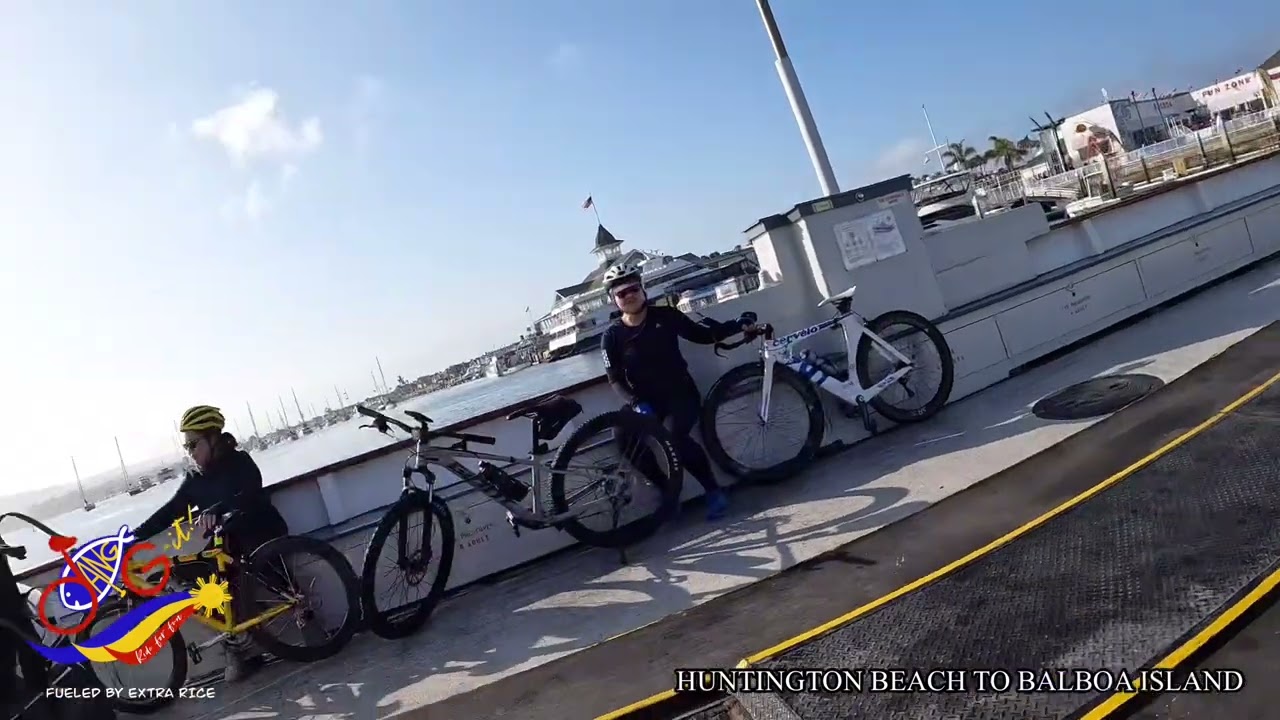Huntington Beach to Balboa Island  Bike Ride and Back