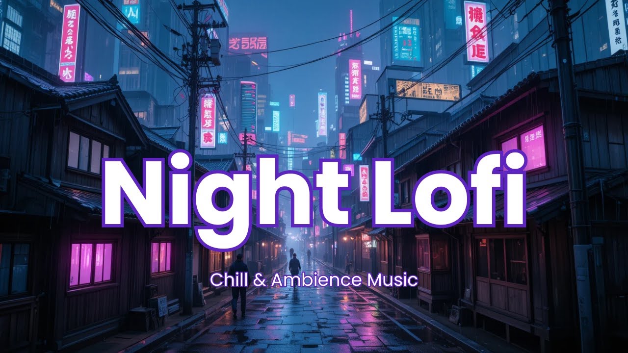 📌 Calm Lofi Hip Hop for Studying, Relaxing & Sleeping | 🌙 Rainy Night Stream
