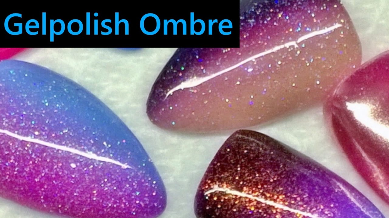 Easy Ombre nails with gel polish