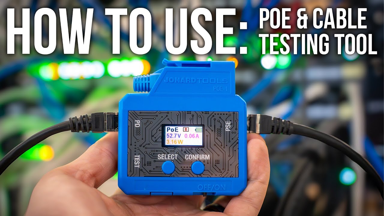 How to Use a PoE and Cable Testing Tool (POE-1) - Jonard Tools