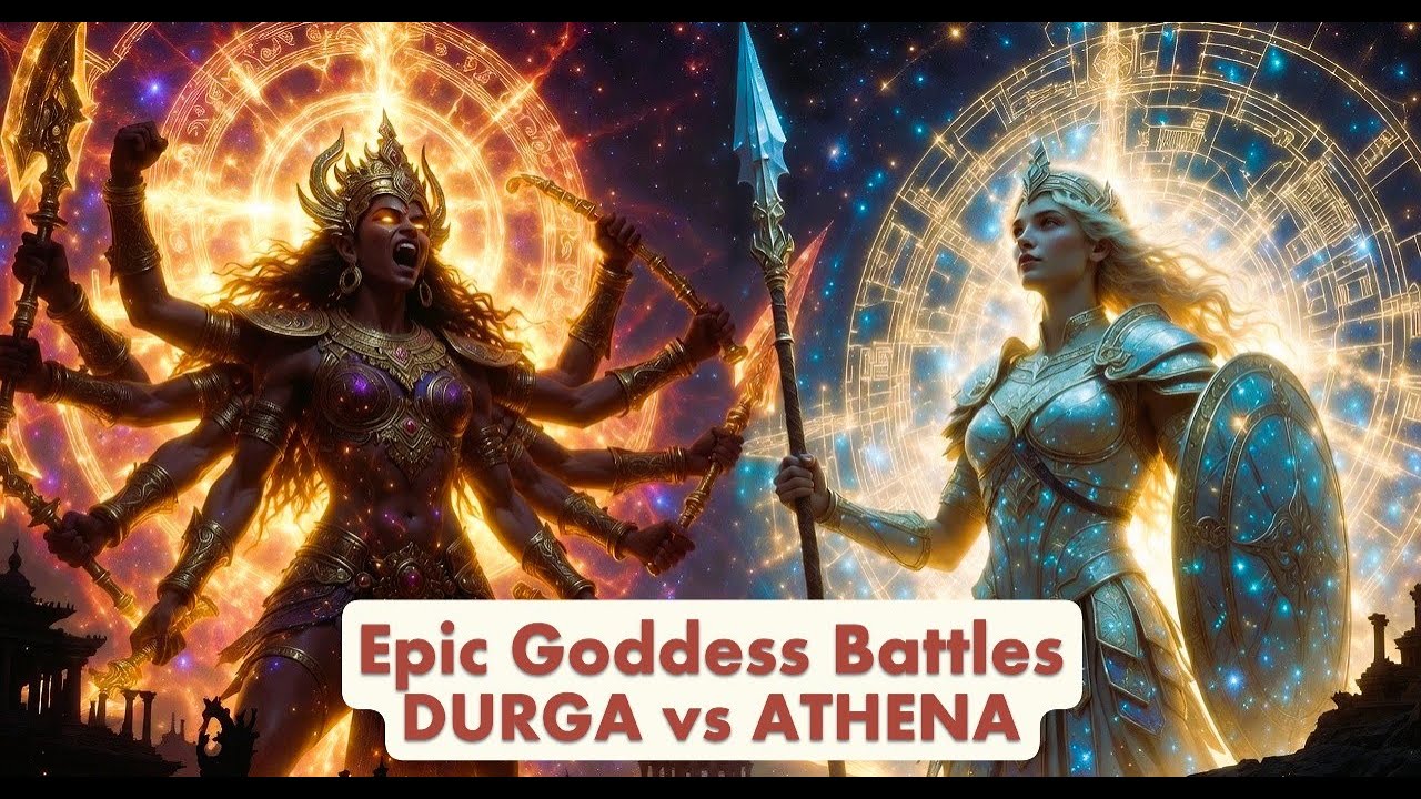 Athena vs Durga: The Most Epic Goddess Fight Ever! - Mythological Showdown