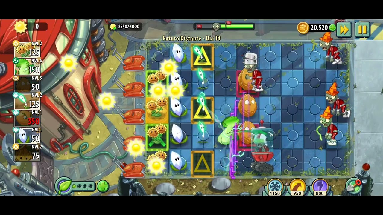 Plantas vs zombis 2 Futuro Distante #18 