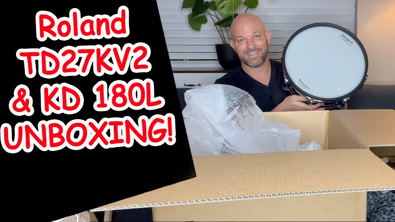 Roland TD27KV2 & KD 180L UNBOXING!