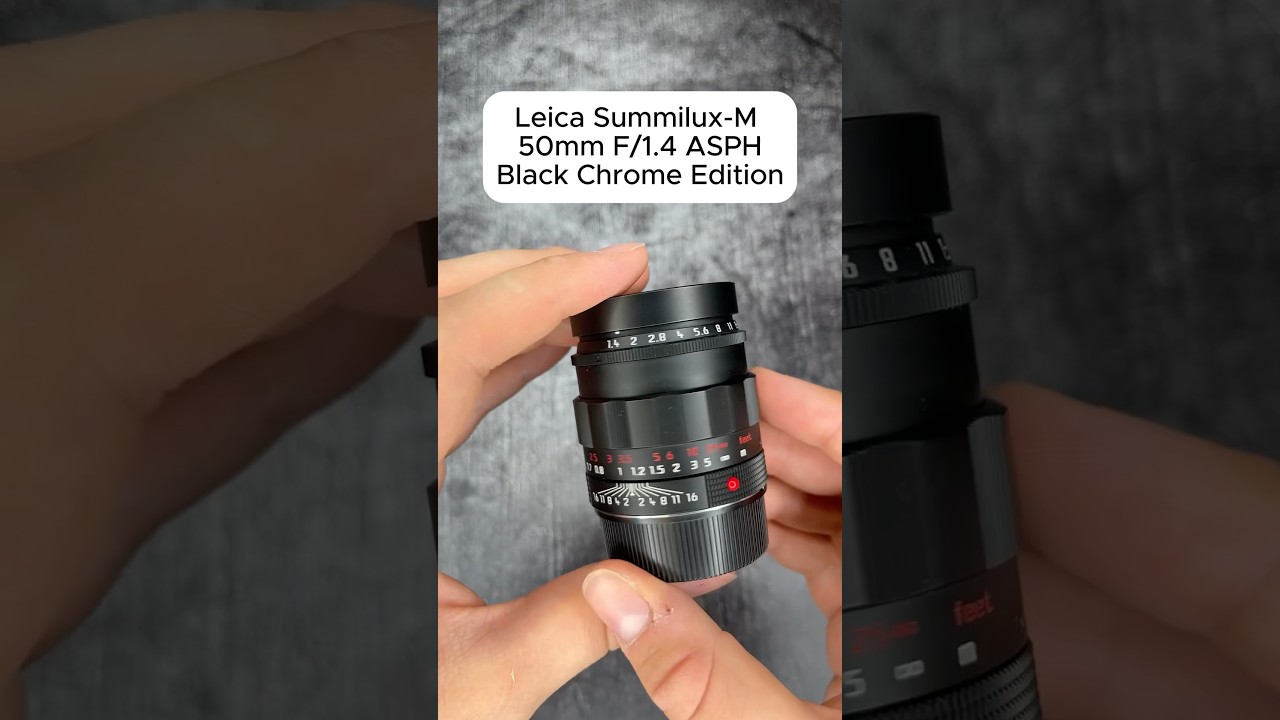 Leica Summilux-M 50mm F/1.4 ASPH Black Chrome Edition 🔴 #leica #summilux  #leicalens