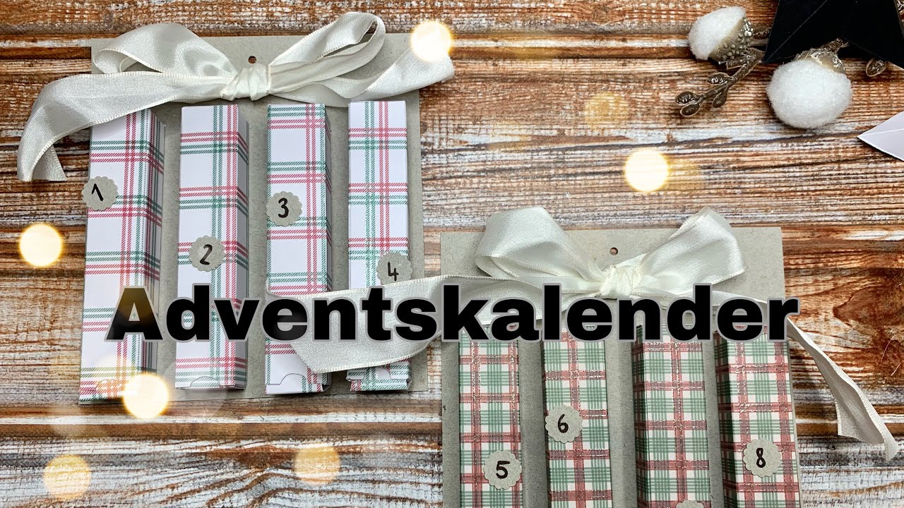 Adventskalender aus kleinem Action Block • Weihnachtsbastelwerkstatt