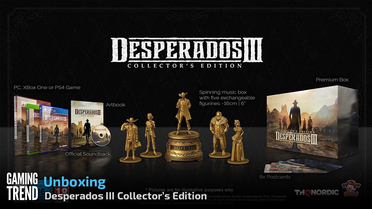 Desperados III Collector's Edition Unboxing [Gaming Trend]