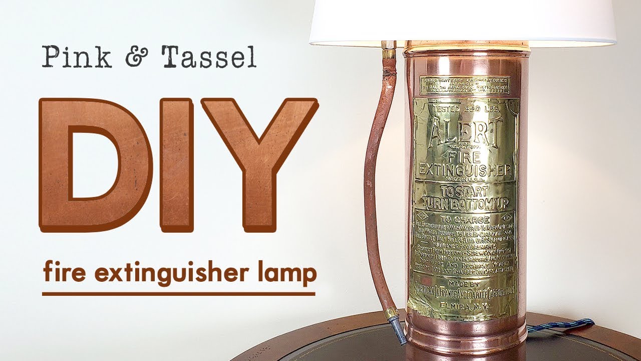 DIY Flea Market Treasure Transformations: Fire Extinguisher Lamp