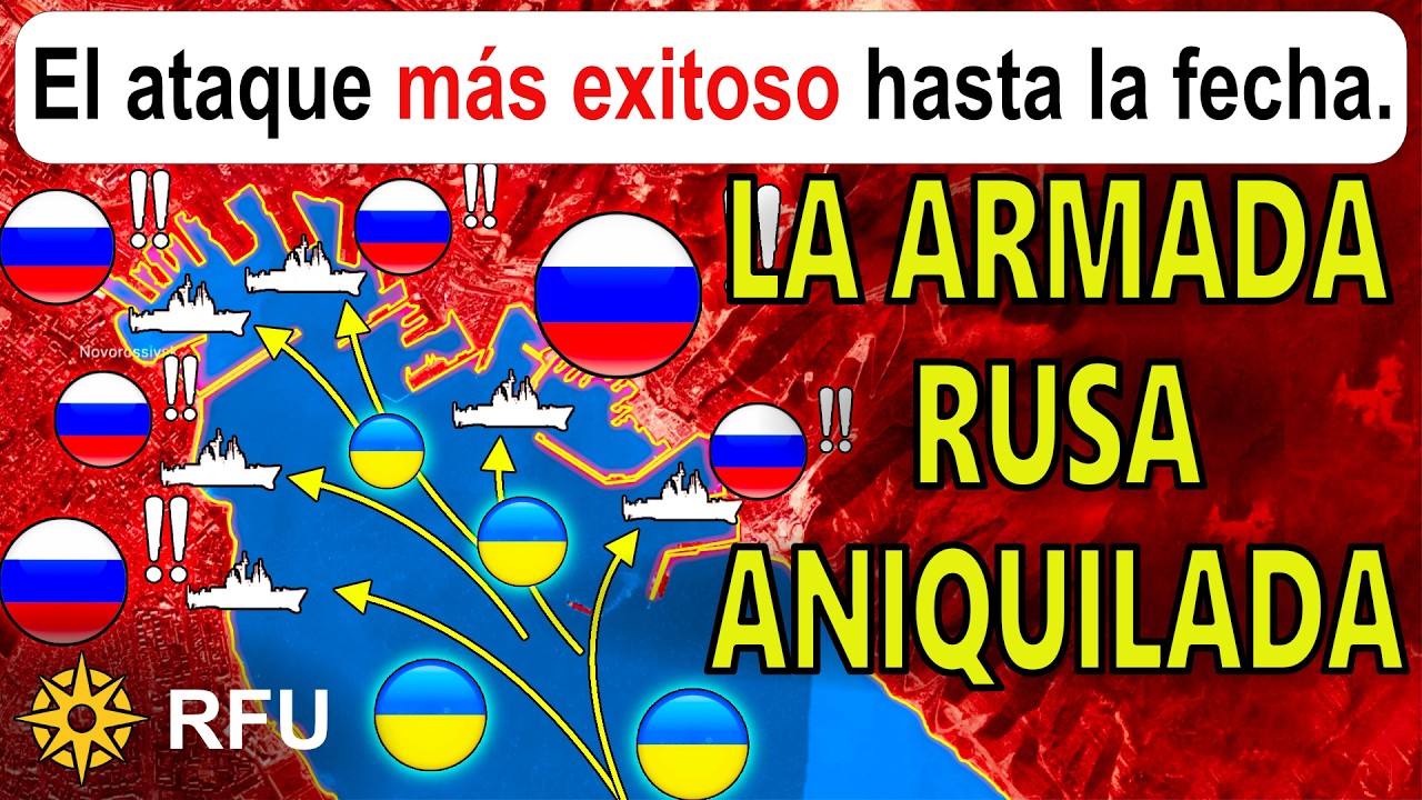 11 Mar: Ucrania lanza el ataque más exitoso y DESTRUYE CINCO BARCOS RUSOS en un ataque con drones.