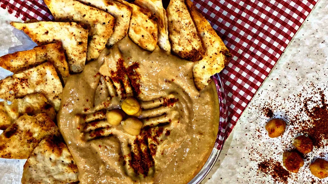 ((Homos🥘))💥the most delicious Lebanese appetizer🤤😱(asmr cooking)💥