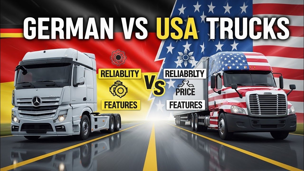 German vs USA Trucks 2026 | Power, Reliability, Price & Features Compared! 🚛🇩🇪🇺🇸