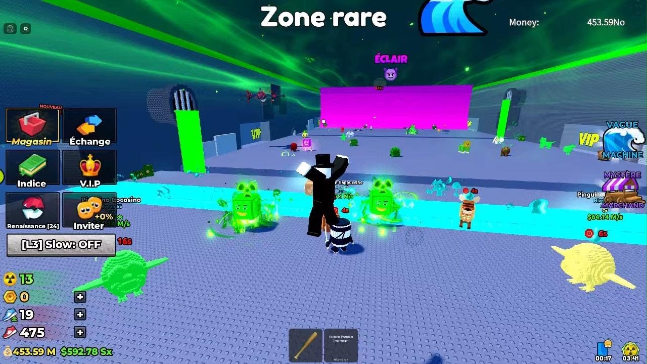 Échappe toi du tsunami pour un brainrot