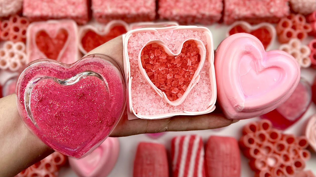 ASMR crunchy slime 💖 Crushing soap boxes and soap balls 💖 Cutting soap 💕 Satisfying soap video 🤍
