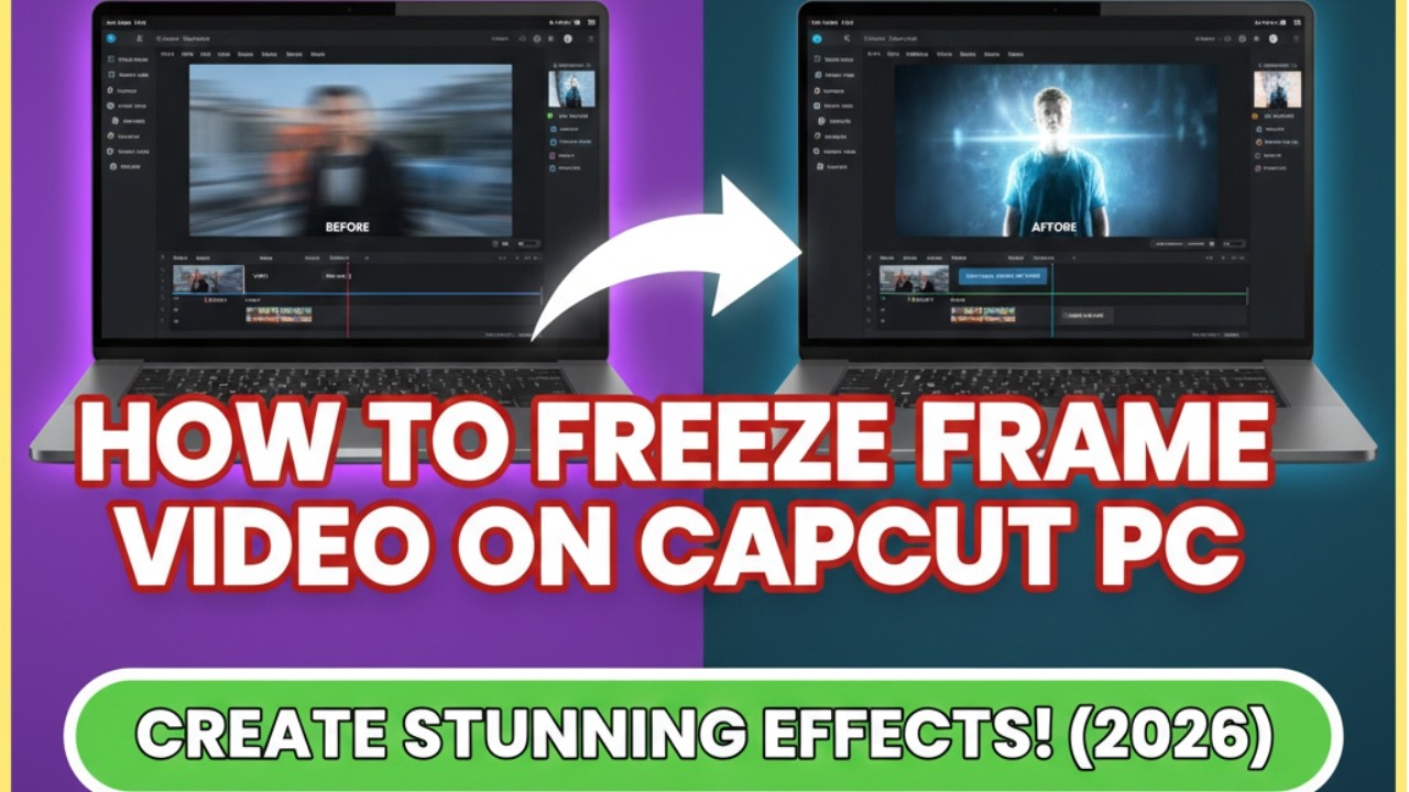 Create Freeze Frame Effects in CapCut PC FAST! ❄️ Pause a Video Frame in CapCut Desktop ✅