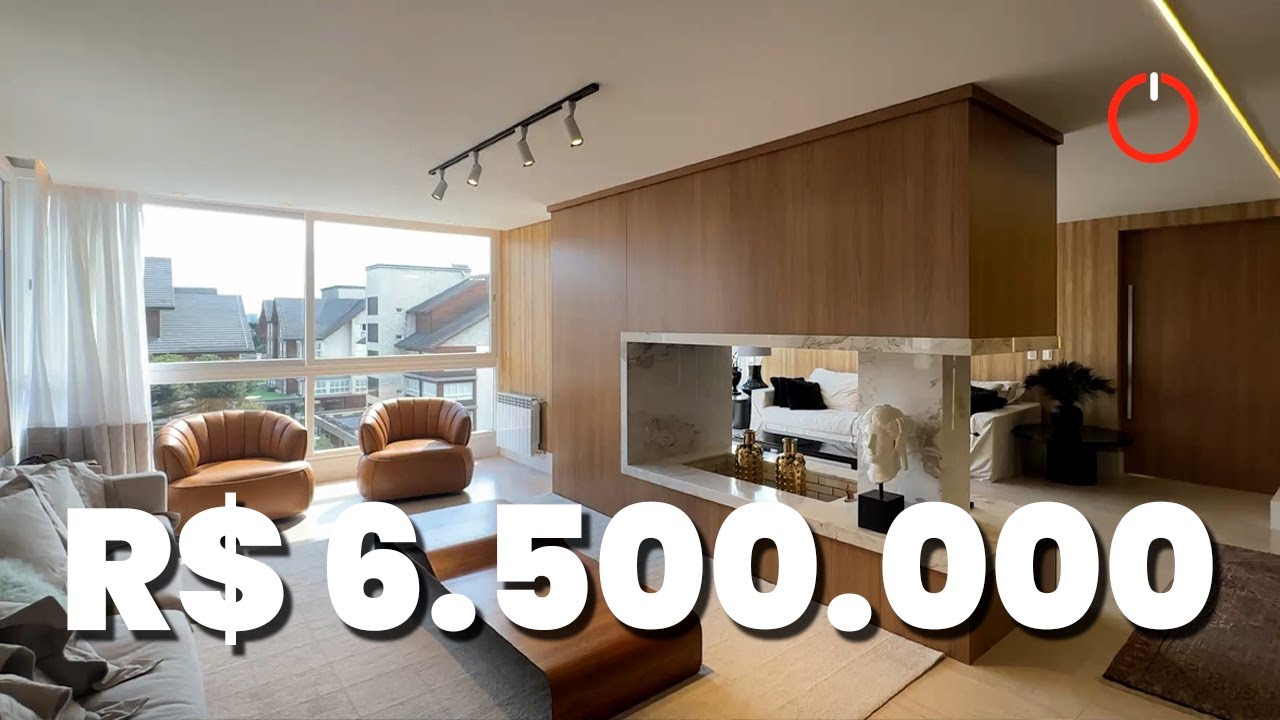 Tour apartamento dos sonhos em Gramado | 4 suítes e 320m² de puro luxo no centro da cidade