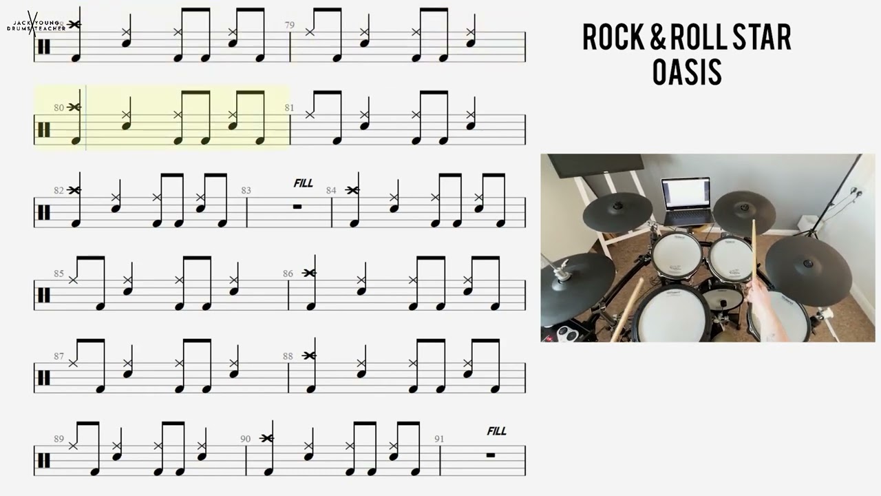 How to Play 🥁   Rock & Roll Star   Oasis